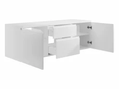 Vente-unique Mueble de lavabo suspendido , An. 150 x Al. 46 x Pr. 50 cm, JIMENA II Blanco Outlet