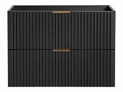 Mueble de lavabo suspendido con acabado ranurado, , 80 cm de ancho, ZEVARA^Vente-unique Sale