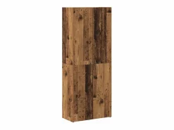 Mueble de oficina con estantes, 2 piezas, madera antigua, 60 x 32 x 153 cm Marru00f3n Outlet