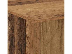 Mueble de oficina con estantes, 2 piezas, madera antigua, 60 x 32 x 153 cm Marru00f3n Outlet