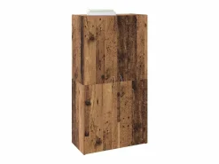 Armario Oficina|Mueble de oficina con estante de madera antigua 60 x 32 x 115 cm