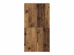 Armario Oficina|Mueble de oficina con estante de madera antigua 60 x 32 x 115 cm