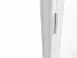 Vente-unique Puerta Con Marco|Mueble de puerta reversible de aluminio y cristal templado - Al. 204 x An. 73 cm - LOXTON