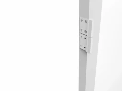 Vente-unique Puerta Con Marco|Mueble de puerta reversible de aluminio y cristal templado - Al. 204 x An. 73 cm - LOXTON