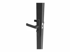 Vente-unique Puerta Con Marco|Mueble de puerta reversible de aluminio y cristal templado transparente - Al 204 x An 83 cm - LOXTON