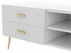 ModernLuxe Mueble de televisión escandinavo contemporáneo de 180 cm para TV de 75