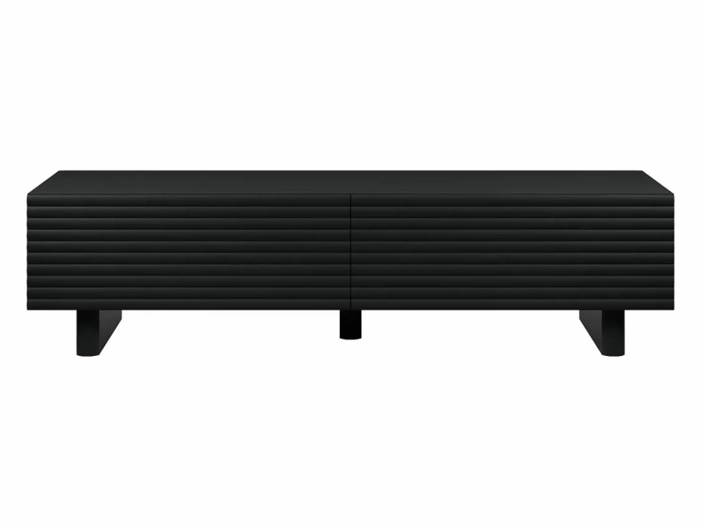 Vente-unique Mueble de TV con 2 puertas, 180 cm, en MDF - - LUDIMA Negro Clearance
