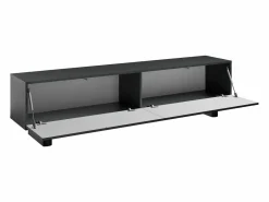Vente-unique Mueble de TV con 2 puertas, 180 cm, en MDF - - LUDIMA Negro Clearance
