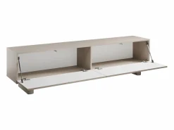 Vente-unique Mueble de TV con 2 puertas, 180 cm, en MDF - - LUDIMA Beige Outlet