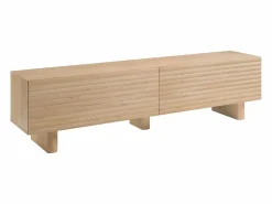 Vente-unique Mueble Tv|Mueble de TV con 2 puertas 180 cm de MDF - Natural - LUDIMA