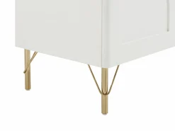 Mueble de TV con 2 puertas, 2 cajones y 2 huecos - y dorado - ALOBARA^Vente-unique New