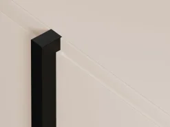 Vente-unique Mueble Tv|Mueble de TV con 4 puertas en MDF - y Negro - LUVONIA