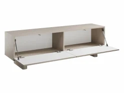 Vente-unique Mueble Tv|Mueble de TV con 2 puertas, 150 cm, en MDF - - LUDIMA