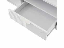 Mueble de TV de 200 cm, mueble de TV con 2 puertas y 2 cajones, estilo moderno, para salón y oficina^OKWISH