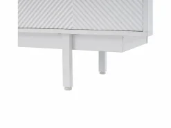 Mueble de TV de 200 cm, mueble de TV con 2 puertas y 2 cajones, estilo moderno, para salón y oficina^OKWISH