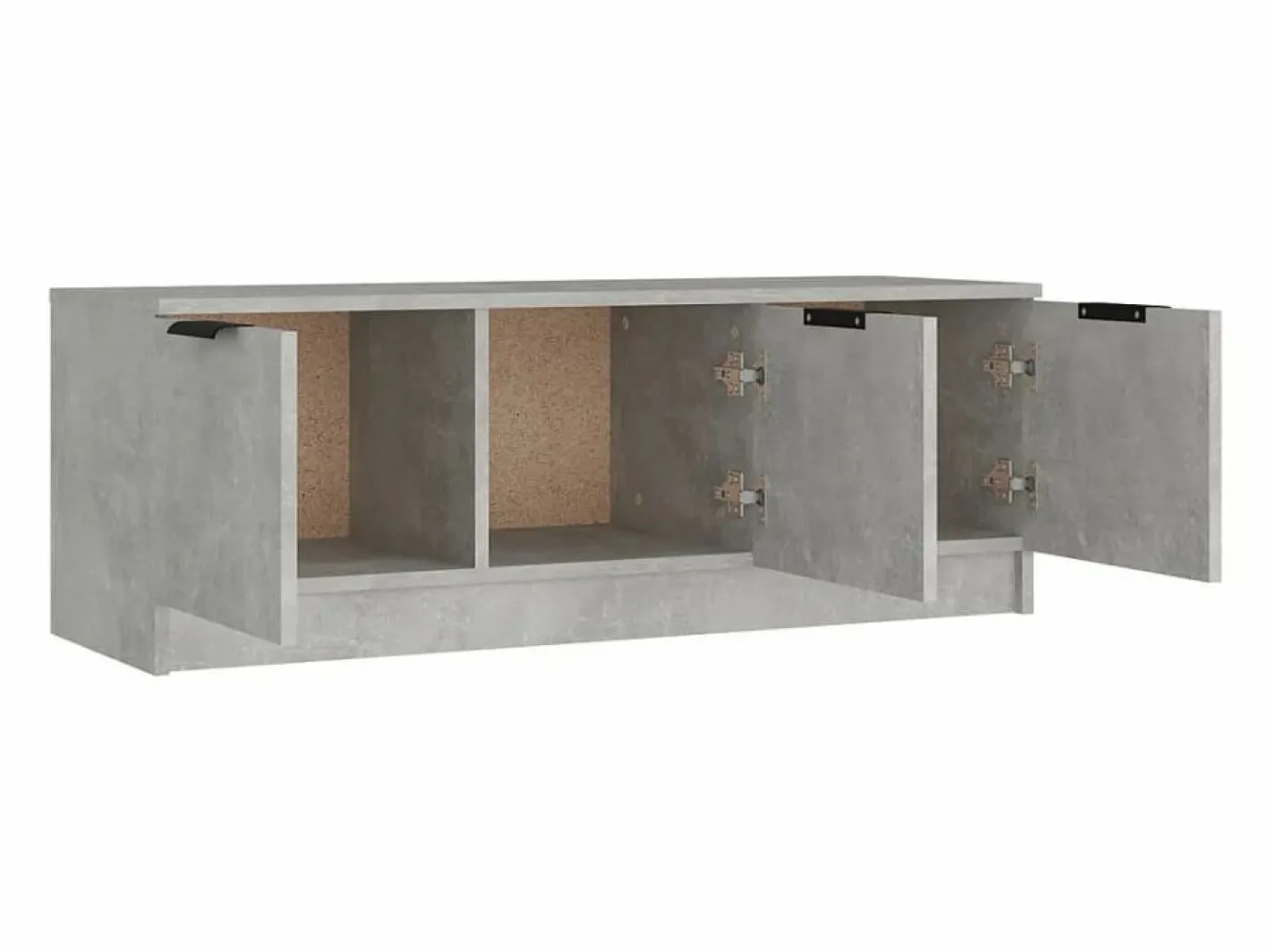 Mueble de TV madera contrachapada hormigón 102x35x36,5 cm^Clicnbuy Outlet