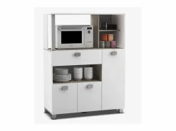 Mueble Despensa De Cocina 3 Puertas 1 Cajon Basil^ Hot
