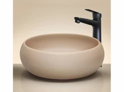Petits-Meubles Mueble doble lavabo 140 cm 2 nichos Zelie Cachemira y Madera Beige Discount