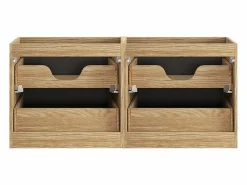 Petits-Meubles Mueble De Baño Con Doble Lavabo|Mueble doble lavabo 120cm 4 cajones Elora y madera
