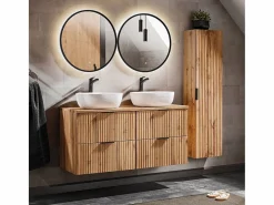 Petits-Meubles Mueble doble lavabo 120cm Adriel Madera Color natural claro New