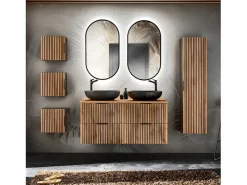 Mueble doble lavabo 120cm Gaia Madera y - Lavabo^Petits-Meubles Discount