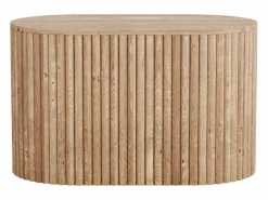 Vente-unique Mueble De Lavabo|Mueble flotante de lavabo en teca - 90 cm - TOWARI