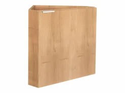 Vente-unique Mueble De Aseo|Mueble flotante esquinero con lavabo en con lavabo L56 x A50 x P39 cm, MANODO