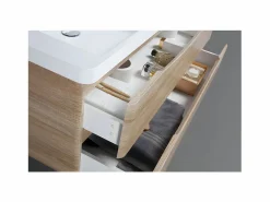 STANO Mueble Lavabo + Lavabo Doble 120 cm MONTADO - Roble Claro PIACENZA Color natural claro Online