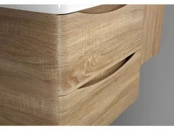 STANO Mueble Lavabo + Lavabo Doble 120 cm MONTADO - Roble Claro PIACENZA Color natural claro Online