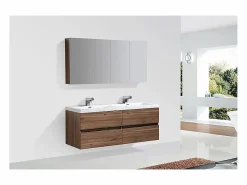 Mueble lavabo + lavabo 144cm MONTADO SIENA Nogal^STANO Online