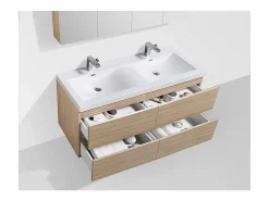STANO Mueble lavabo + lavabo 144cm MONTADO SIENA Roble Claro Color natural claro Sale