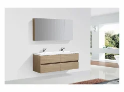 STANO Mueble lavabo + lavabo 144cm MONTADO SIENA Roble Claro Color natural claro Sale