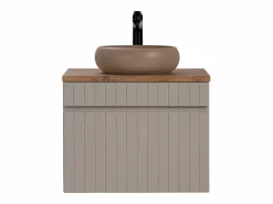 Mueble lavabo individual 60cm Zelie Cachemira y Madera^Petits-Meubles Discount