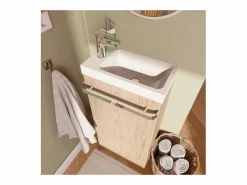 Mueble lavabo JOHANN roble de pie^ Hot
