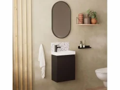 Mueble De Aseo|Mueble lavabo LISA + espejo ovalado