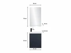 Mueble De Aseo|Mueble lavabo LISA + espejo + grifería