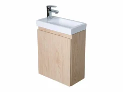 Mueble lavabo LISA negro + grifería^ Discount