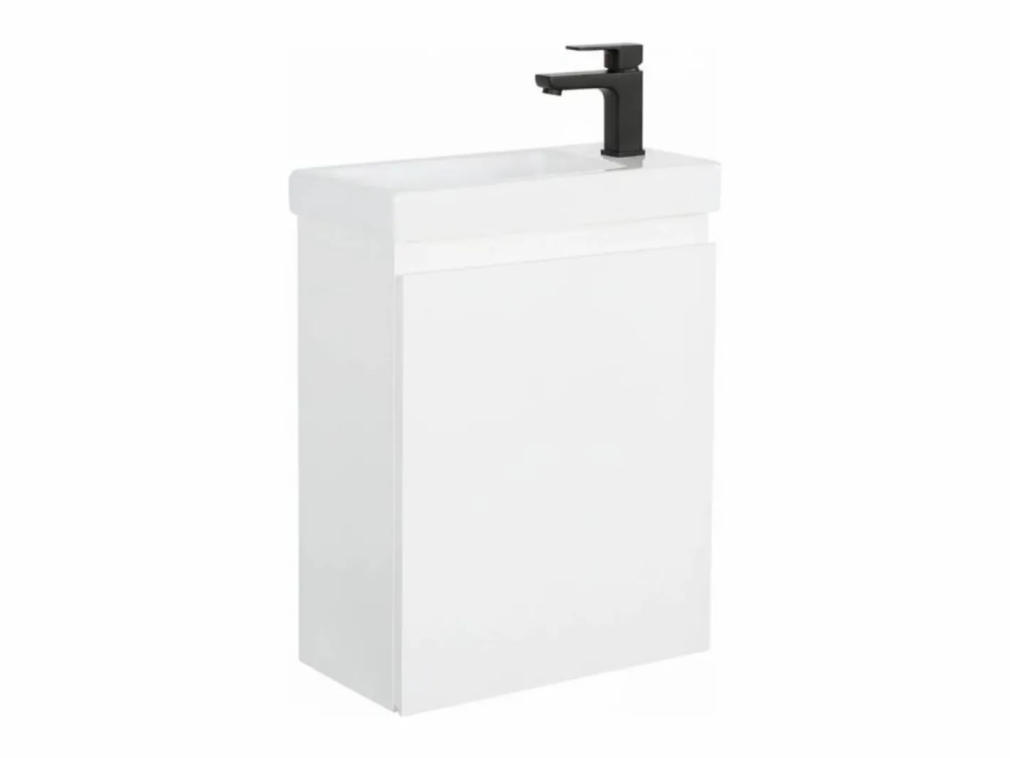 Mueble De Aseo|Mueble lavabo LISA negro + grifería