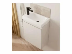 Mueble De Aseo|Mueble lavabo LISA negro + grifería