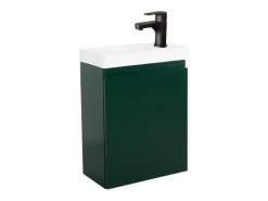 Mueble lavabo LISA negro + grifería Verde Sale