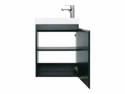 Mueble lavabo LISA negro + grifería Verde Sale
