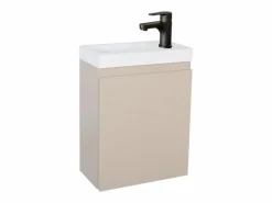 Mueble lavabo LISA negro + grifería^ Outlet