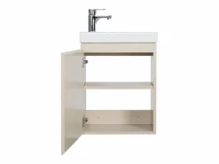 Mueble lavabo LISA negro + grifería^ Outlet