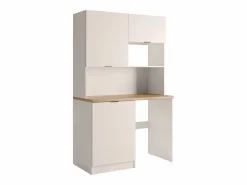 Vente-unique Mueble multifunción para cocina y lavadero - Con encimera 120 cm - Beige y natural - CARMEO Beige / Color natural claro Best