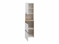 Mueble para 2 lavadoras con almacenamiento - Natural claro y blanco - L269 x A184 - ERKANO^Vente-unique Hot