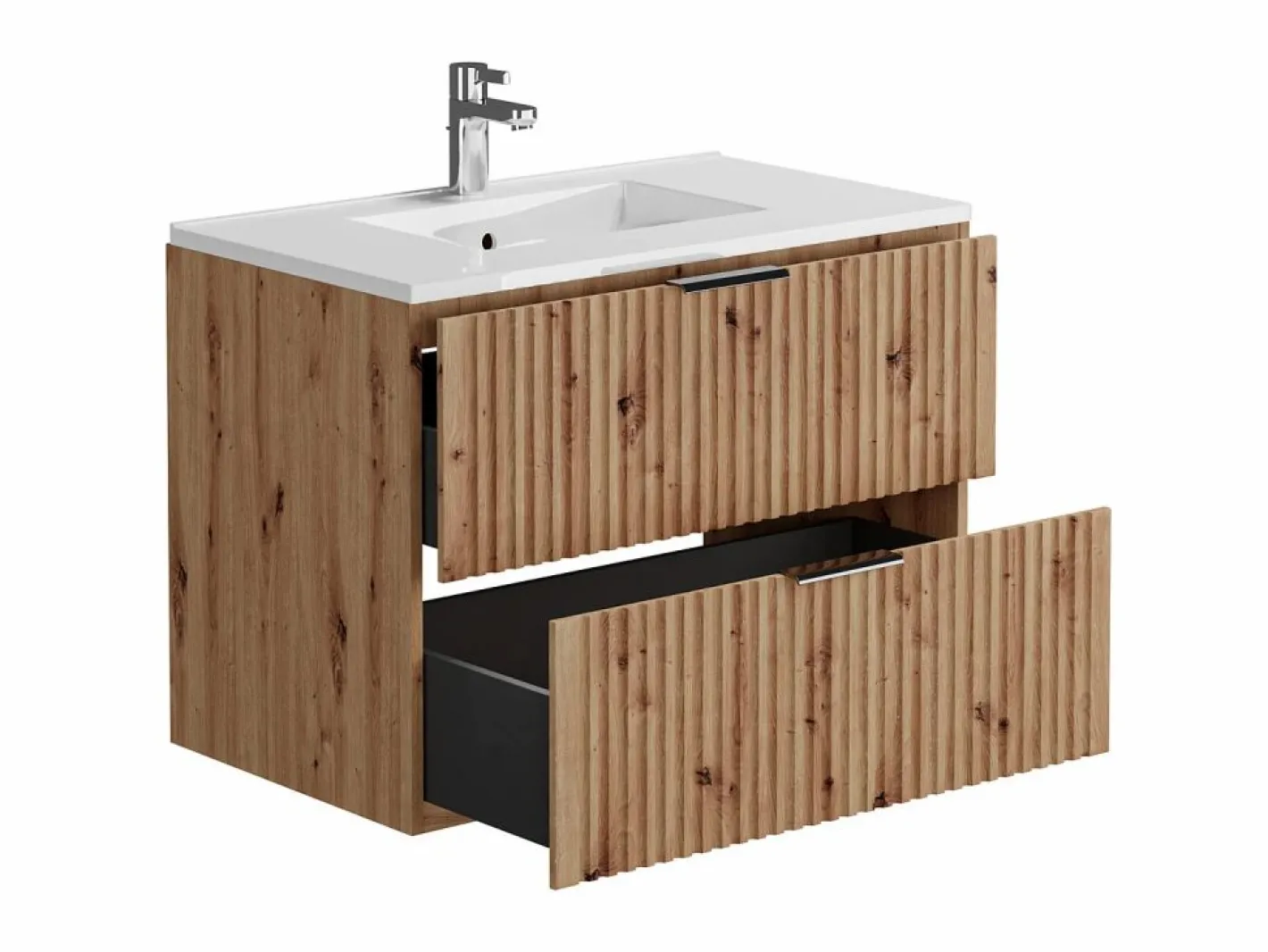 Mueble para baño bajo lavabo, natural claro, An80 cm, ZEVARA^Vente-unique Outlet