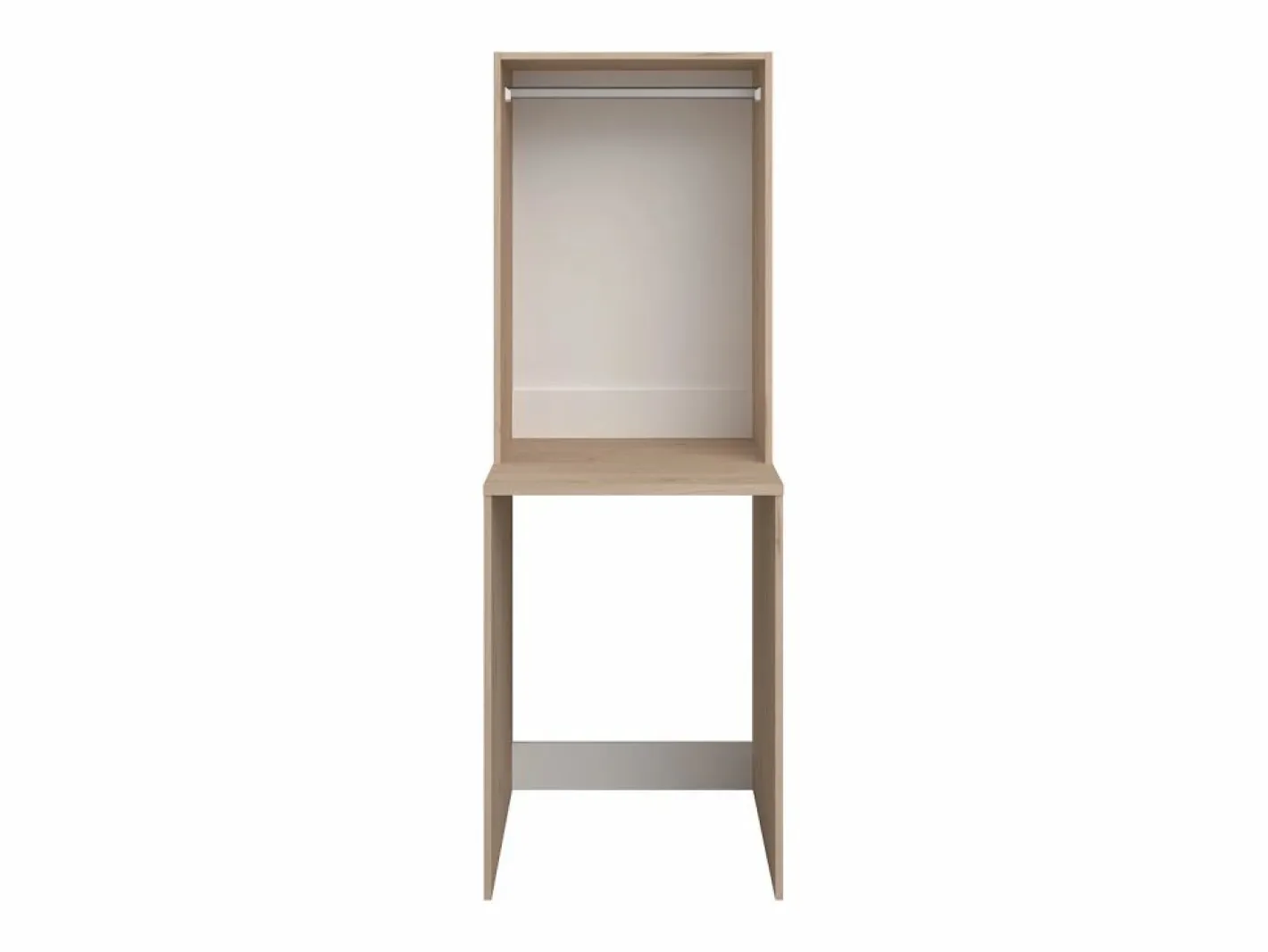 Vente-unique Mueble para el cuarto de la lavadora para lavadora con colgador - L65 x Alt. 184 cm - ERKANO Color natural claro Hot