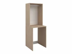 Vente-unique Mueble para el cuarto de la lavadora para lavadora con colgador - L65 x Alt. 184 cm - ERKANO Color natural claro Hot