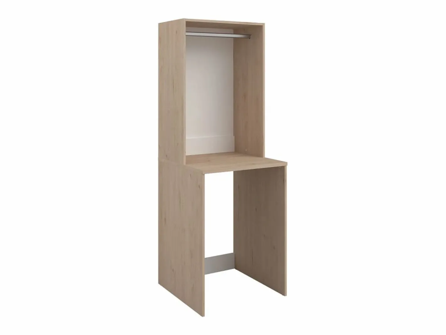 Vente-unique Mueble para el cuarto de la lavadora para lavadora con colgador - L65 x Alt. 184 cm - ERKANO Color natural claro Hot