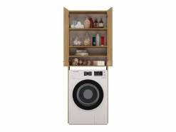 Mueble Para Lavadora|Mueble para lavadora, 30 x 64 x 180 cm, Roble Artesano